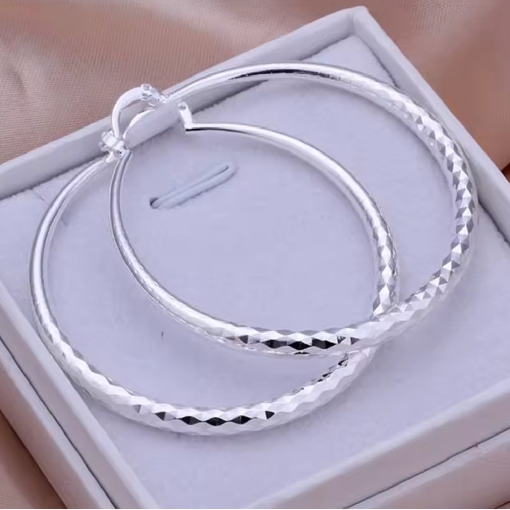 925 Sterling Silver Hoop Earrings
